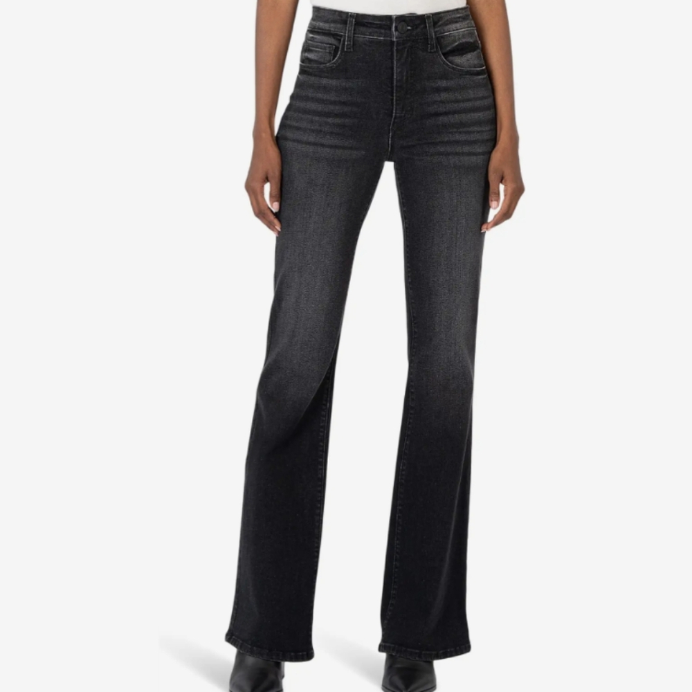 Kut from the Kloth  Ana Black Flare Jeans